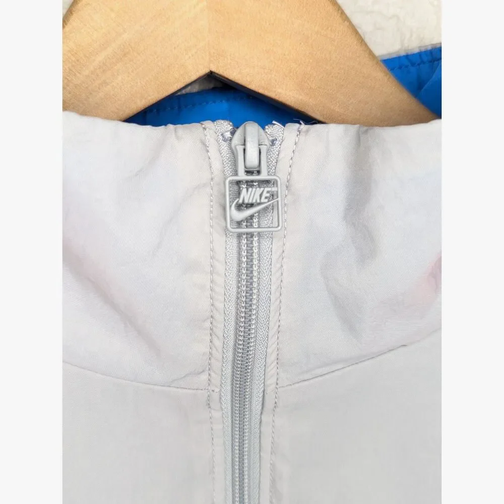 Nike Vaporwave Windbreaker Jacket Mens Medium Zip Gray Pink AJ2299-012 Packable